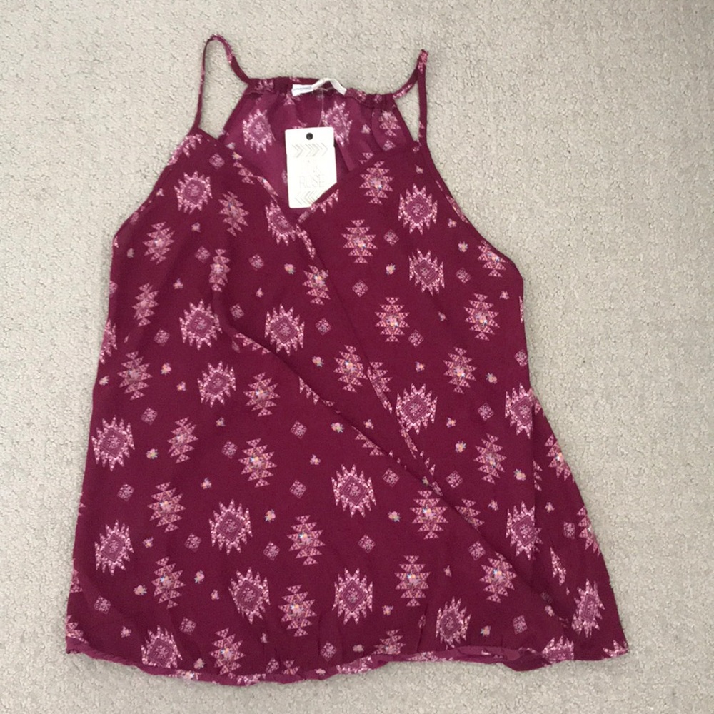 Pink rose tank.